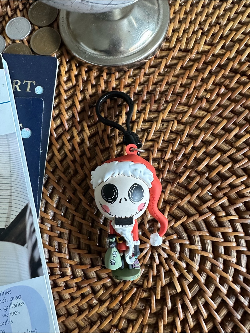 Nightmare before Christmas Skellington Santa Keychain Christmas Holiday